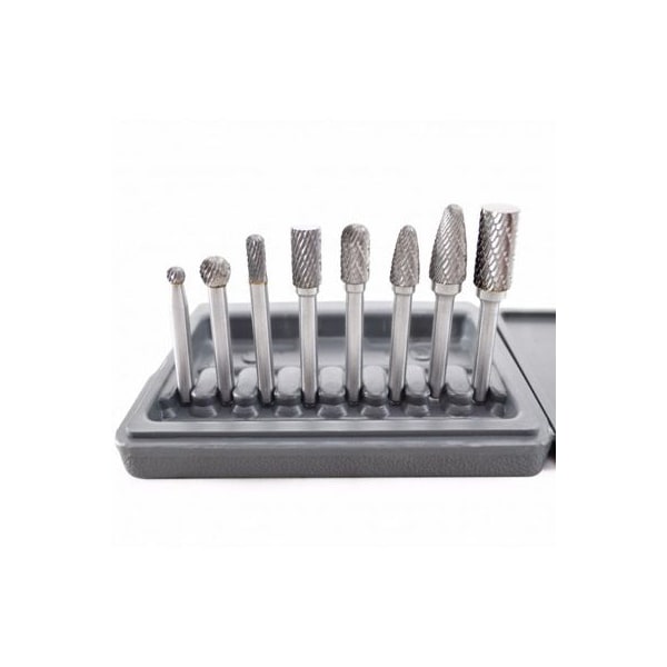 Astro Pneumatic BURR SET 1/4" 8 PC DBL CUT CARBID RTRY AO2181 - main